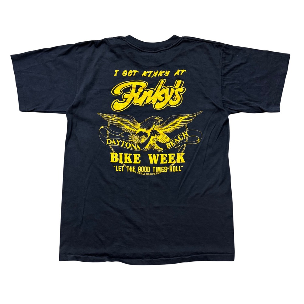 Vintage Wild West Kinky at Finky's Daytona Beach Bike Week T-Shirt Tee USA M
